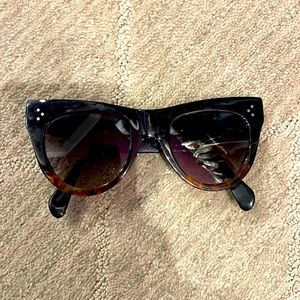 Celine Sunglasses Cat Eye black tortoise authentic